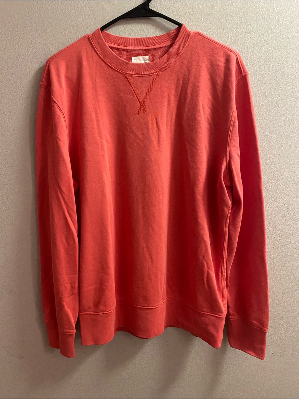 GAP Men's Coral Crewneck Sweatshirt